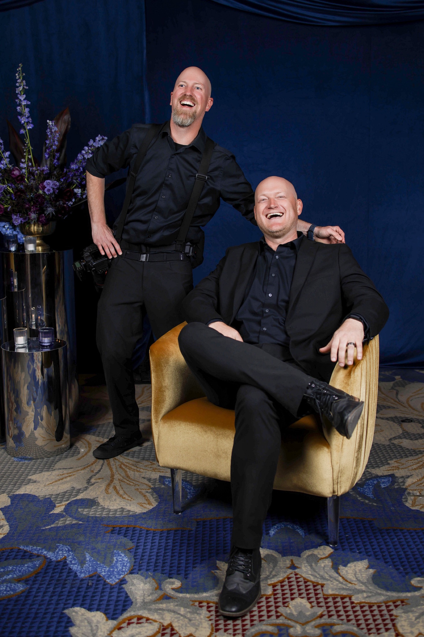 Devin and Charlie working together at a Colorado event